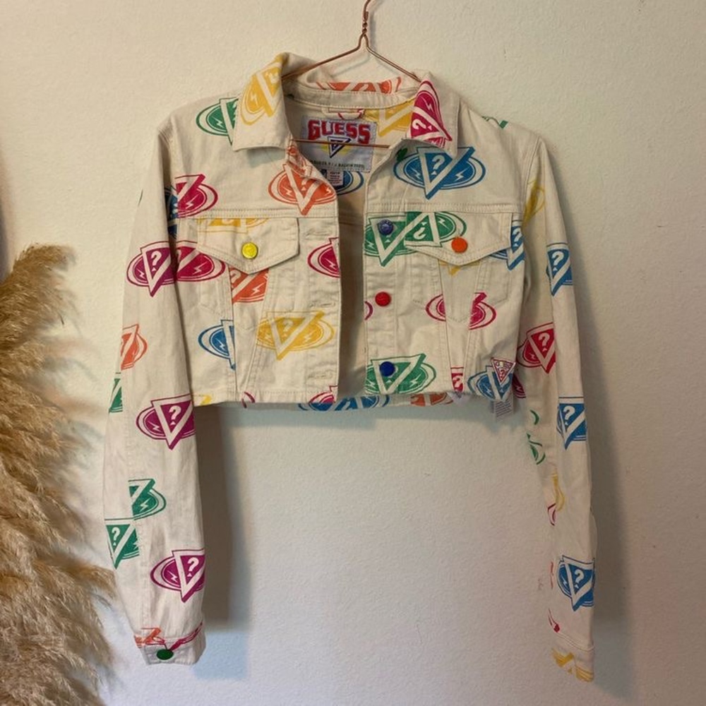 Guess x J Balvin LTD cropped denim jacket